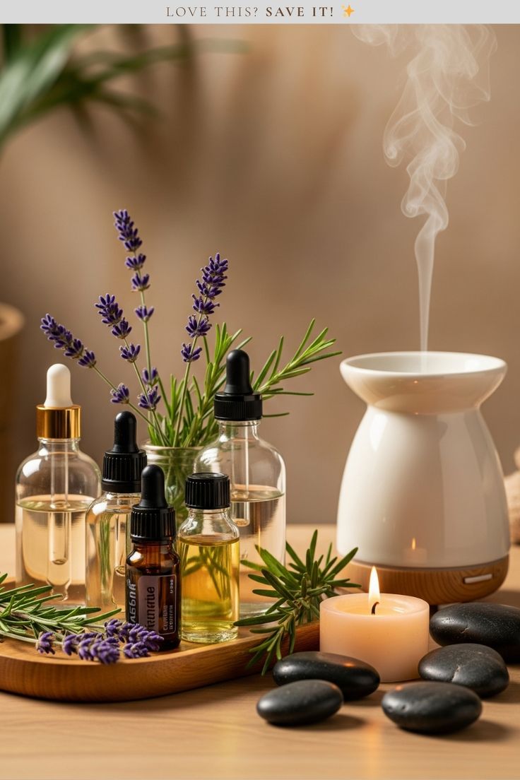 Spa candles ambience