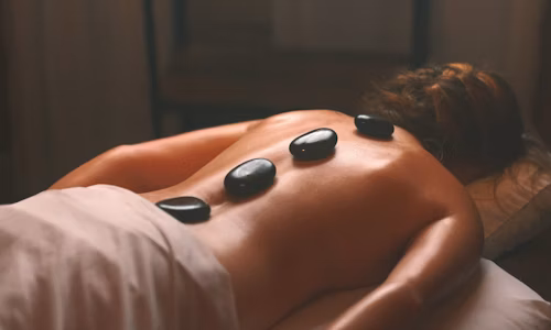 Hot stone massage therapy